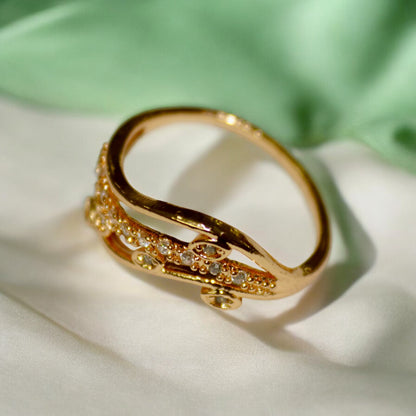 Traditional Design A D Stone Ring