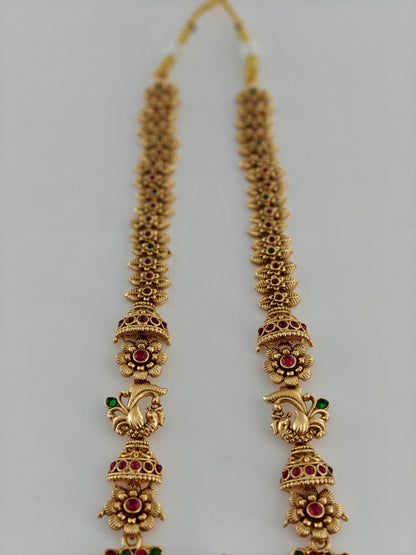 Beautiful Lakshmi Beads Hanging Haaram