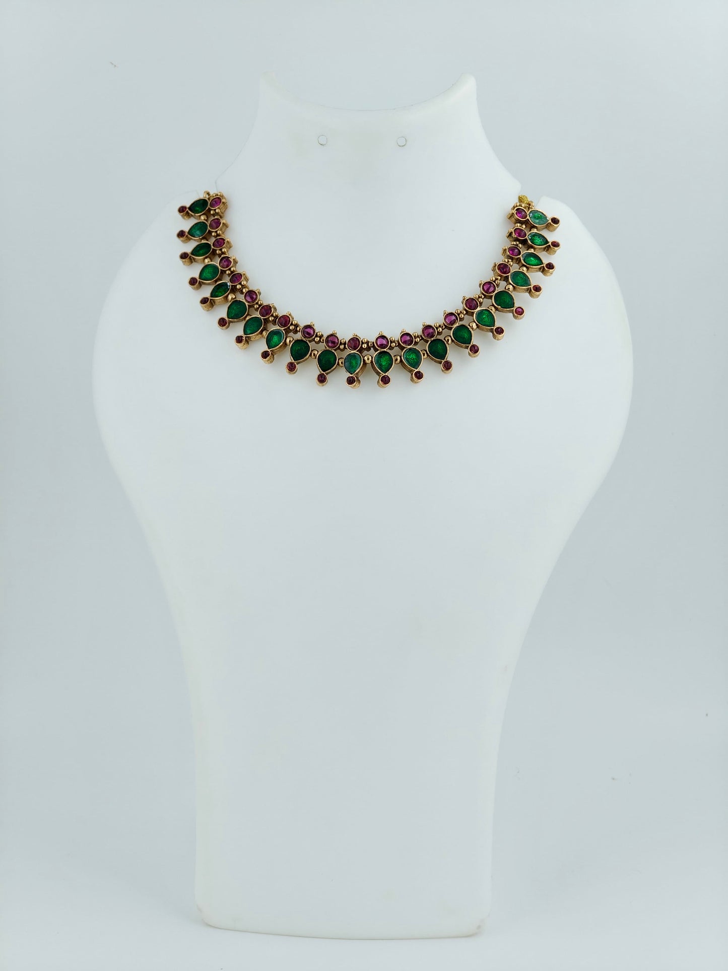 Beautiful Necklace Green & Purple