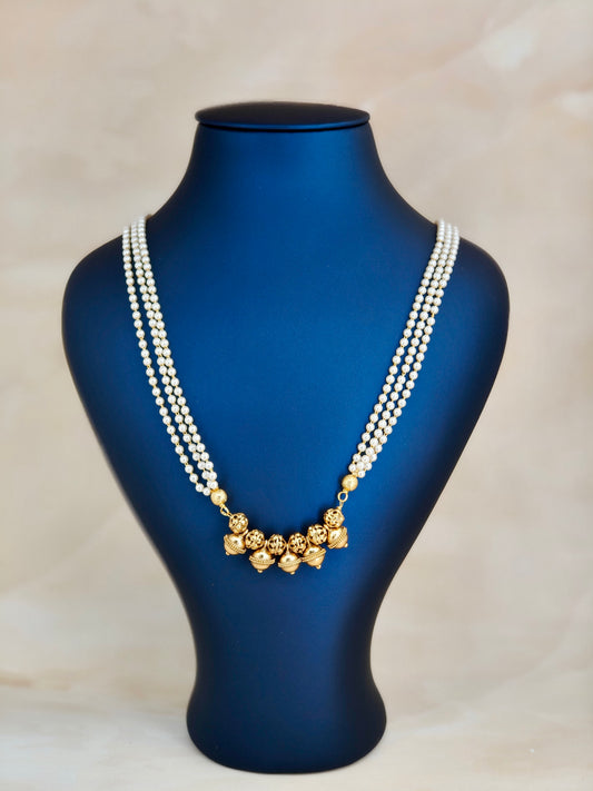 Beautiful Bell Pearl Necklace