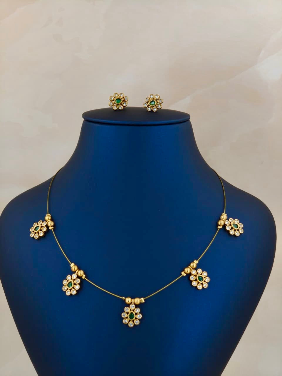 Beautiful A D Stone Invisible Necklace