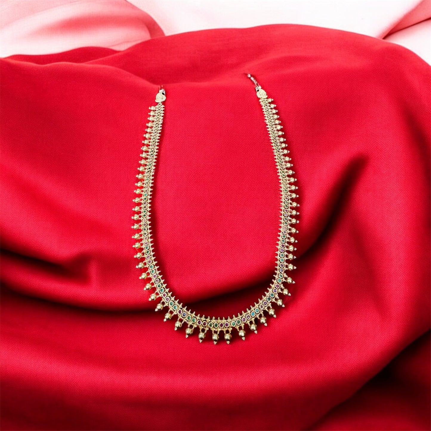 Beautiful Simple Haaram & Jumka Set