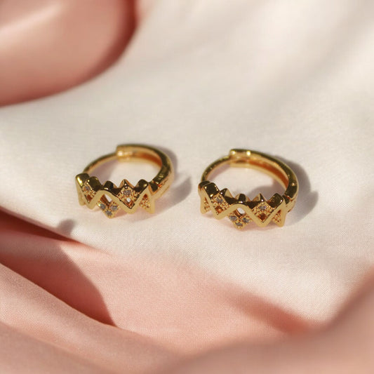 Unique Design A D Stone Earrings