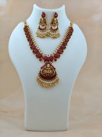 Lakshmi Kempstone Necklace Ruby