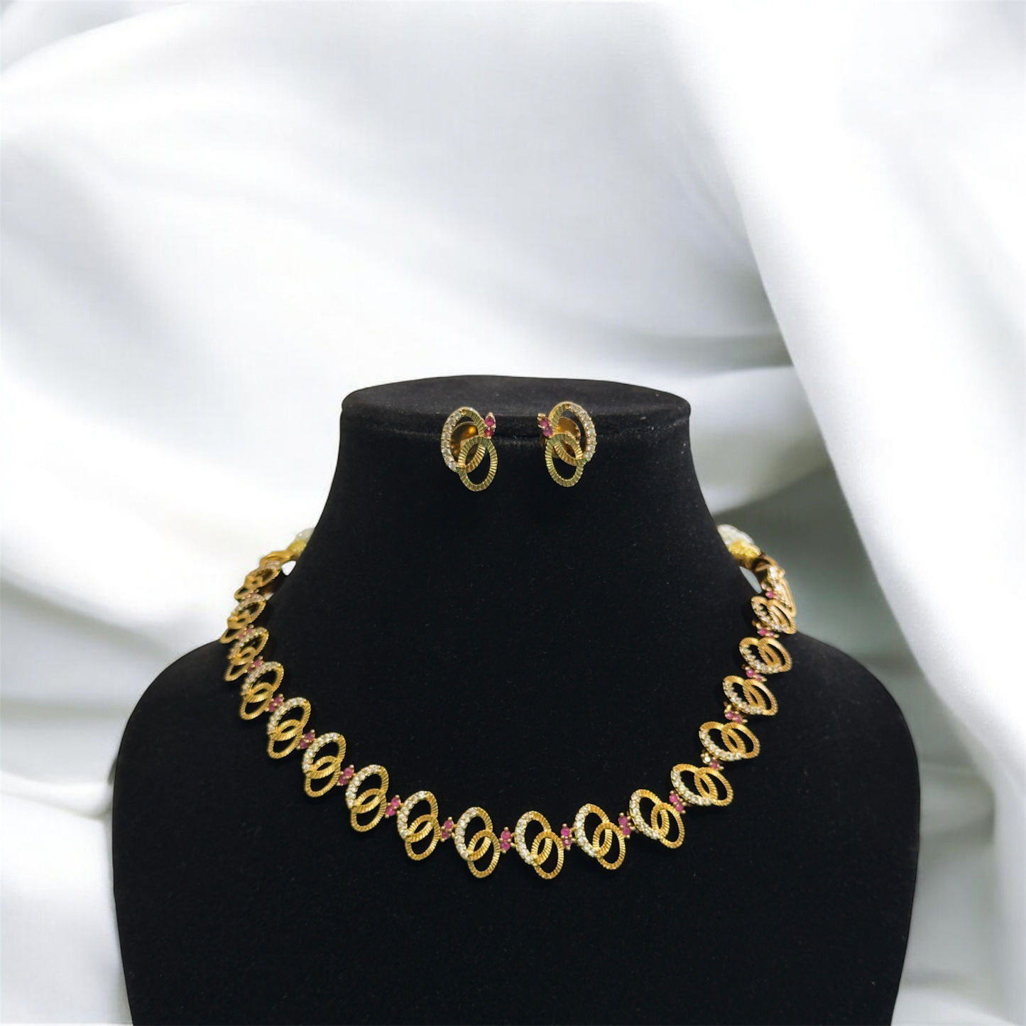 Unique Simple Necklace & Earrings Set