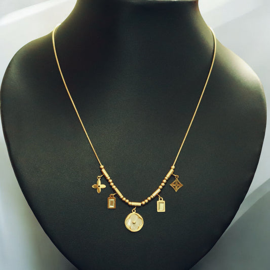 Simple  Gold Plated Necklace