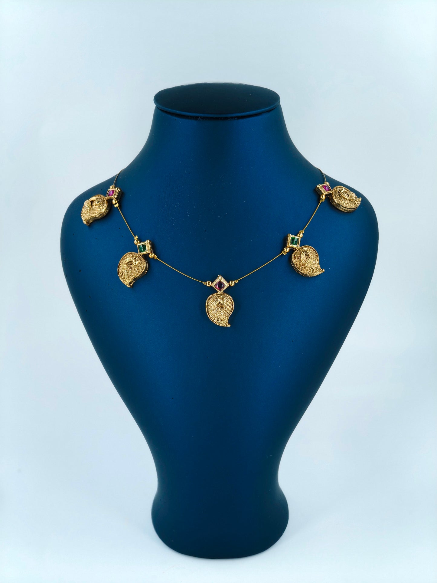 Bold Mango pendant Invisible Necklace